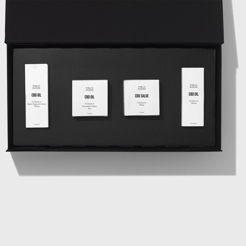 Public Goods Personal Care Stay Calm & CBD Set