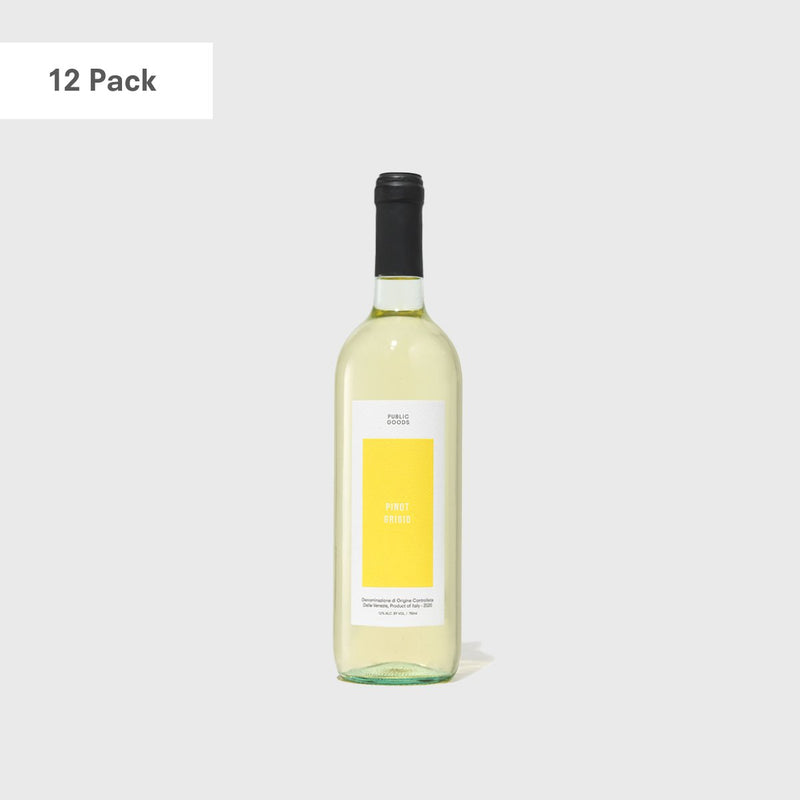 Public Goods Wine Pinot Grigio 12-Pack