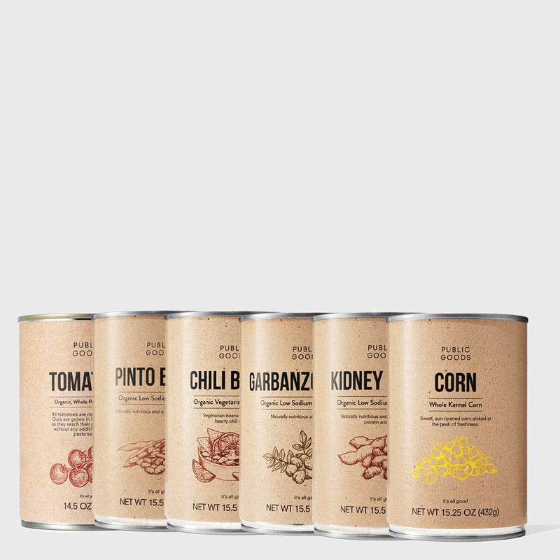 Public Goods Grocery Canned Goods Bundle