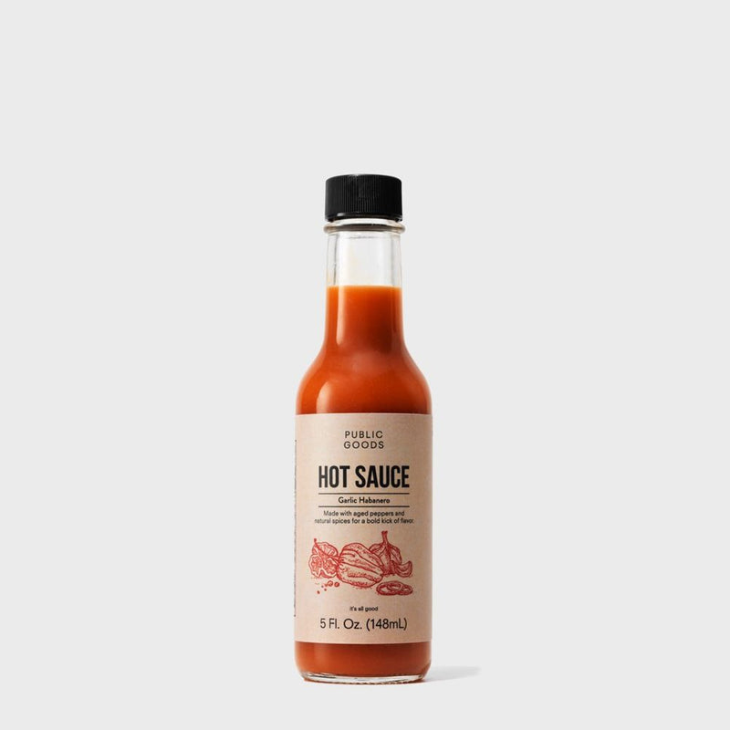 Public Goods Grocery Garlic Habanero Hot Sauce