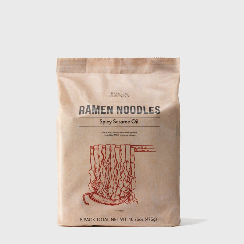 Public Goods Grocery Spicy Sesame Oil Ramen Noodles